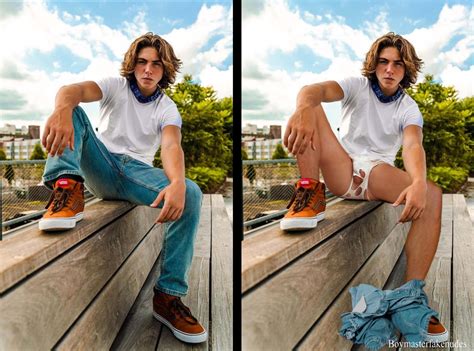 Boymaster Fake Nudes: Model Evan Adams gets naked