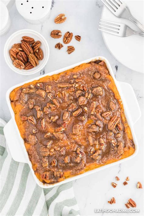 Cracker Barrel Sweet Potato Casserole Recipe - Eating on a Dime