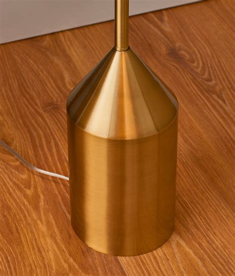 Modern Dome Shade Floor Lamp in Brass Finish
