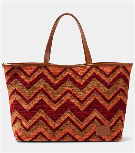 Missoni Zigzag Medium canvas tote bag Missoni