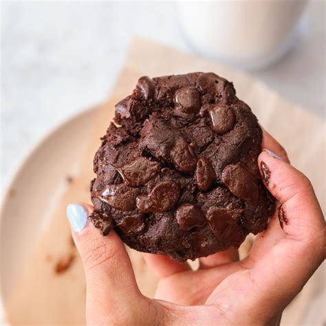 Double Chocolate Chip Microwave Cookie Recipe (Vegan)