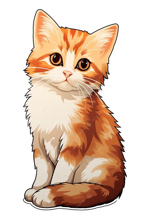 Orange And White Cat Free Clip Art Orange And White Cat Orange