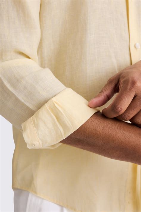 Yellow Linen Shirt | Buy Online at Moss