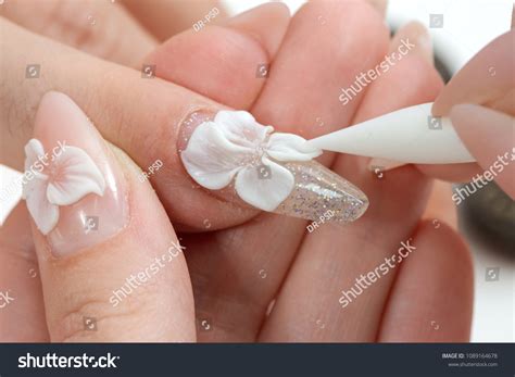 Amazing 3d Flower Nail Art Design Stock Photo 1089164678 | Shutterstock