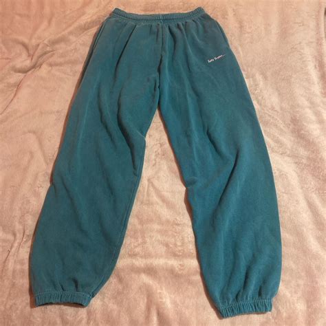 Iets frans dark green sweatpants urban SIZE L... - Depop