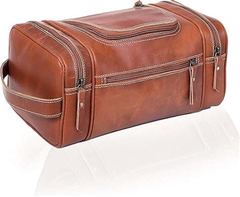 Leather Toiletry Bag for Men Extra Large Leather Men's Toiletry Bag for ...