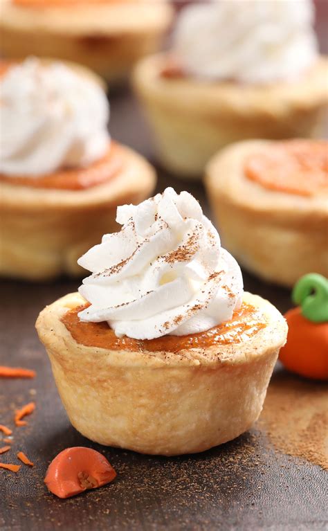 Mini Pumpkin Pies - Cakescottage