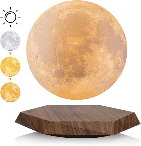 Buy Levitating Moon Lamp, Floating and Spinning in Air Freely, 3 Colors ...