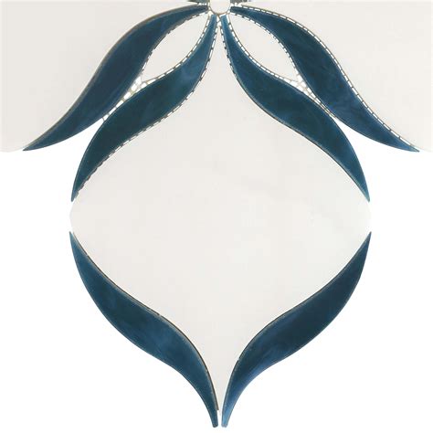 Luna Art Glass Honed Waterjet Mosaic | Floor and Decor