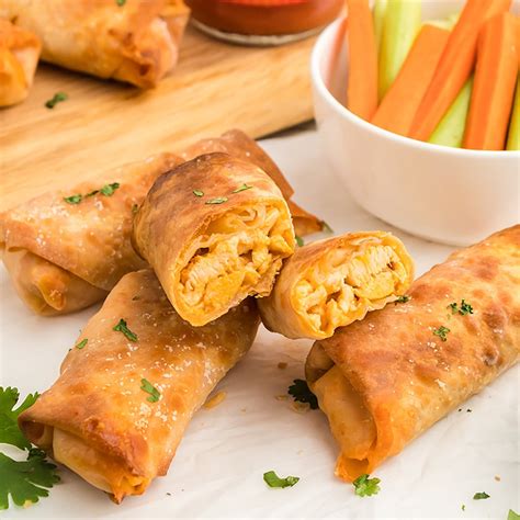 Chicken Egg Roll Buffalo Chicken Egg Rolls