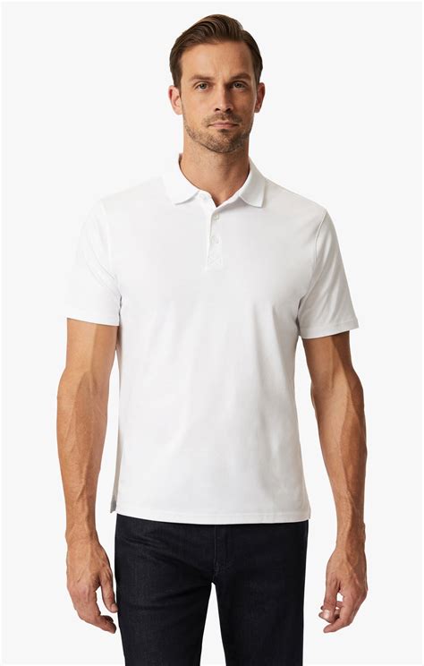 Polo T-Shirt In White - 34 Heritage