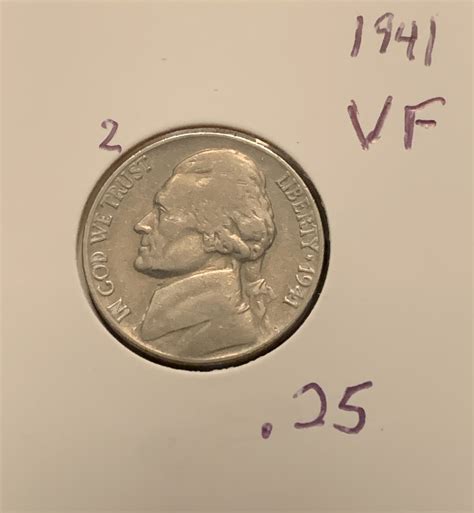 1941 JEFFERSON NICKEL VF COND BIN .25 - For Sale, Buy Now Online - Item ...