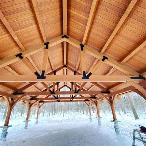 Queen Post Trusses | Timber truss, Outdoor pavillion, Types of timber