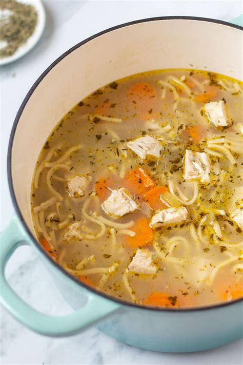 Chunky Chicken Noodle Soup - Easy Cheap Recipes