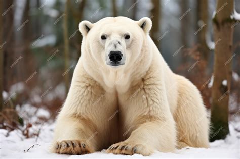 Premium AI Image | wild animal polar bear dangerous mammals