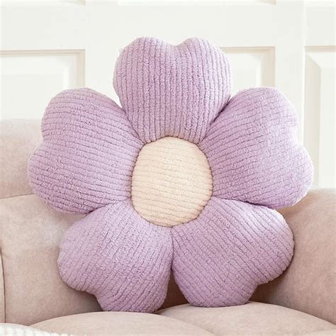 Amazon.com: Kcvvcr Flower Throw Pillow, Cute Flower Shaped Pillow ...