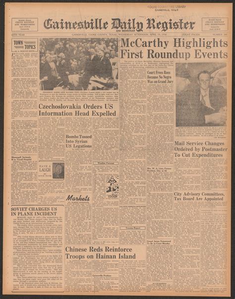 Gainesville Daily Register and Messenger (Gainesville, Tex.), Vol. 60 ...