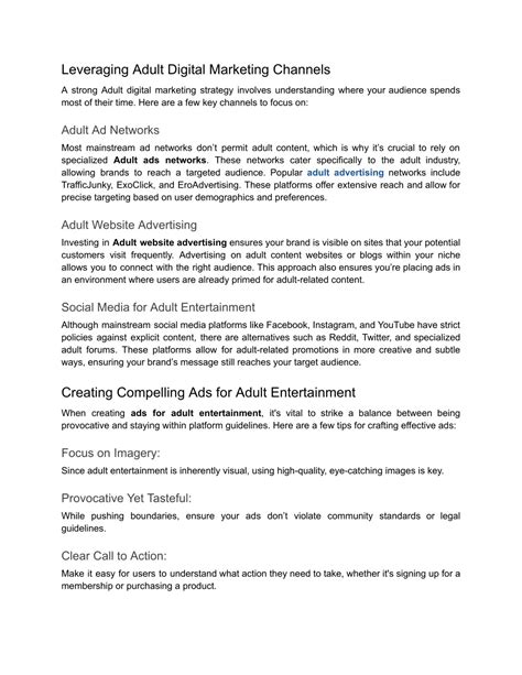 PPT - Adult Entertainment Marketing _ Adult Site Ads _ Adult Web ...