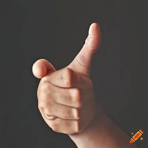 Funny thumbs up gesture on Craiyon