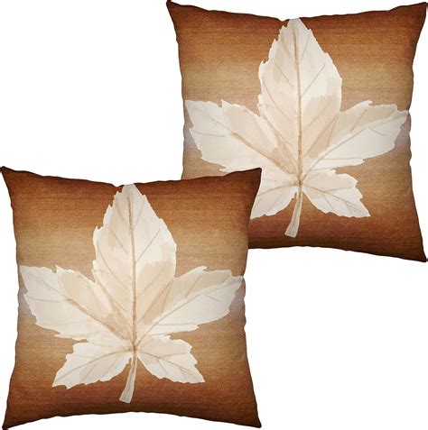 Amazon.com: Kwlegh 2 Pack Thanksgiving Autumn Pillow Covers 20x20 Maple ...