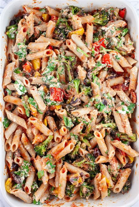 Roasted Vegetable Pasta Bake (Gluten Free) | The Rustic Foodie®
