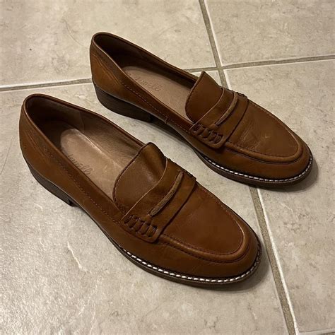 Madewell brown leather loafers size 7. Not too much... - Depop