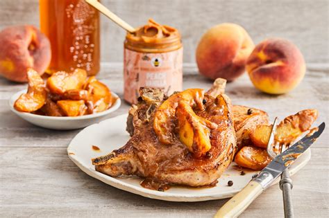 Peach + Balsamic Glazed Pork Chops – Bumbleberry Farms