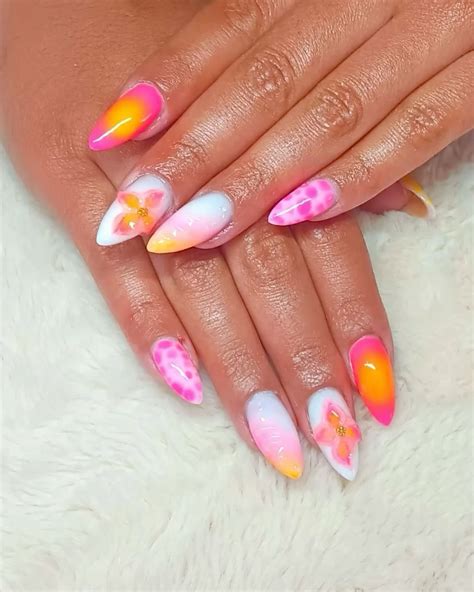 Summer nail inspo in 2025 | Wow nails, Fancy nails, Hawaii nails