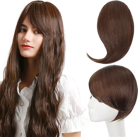 Side Bangs Hair Clip in Extensions, Off Fringe Hair Extension One Piece ...