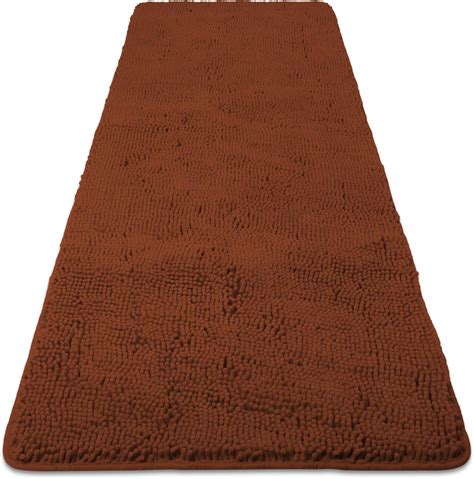 Amazon.com: Yeaban Bathroom Runner Rug 24 x 60 Inch - Thick Chenille ...