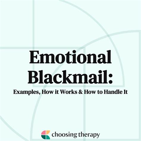What Is Emotional Blackmail?