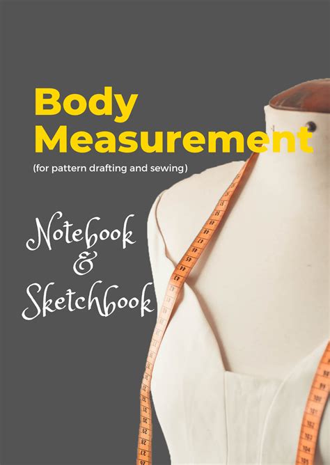 Body Measurement Notebook & Sketchbook.(for pattern drafting and sewing) | Learn to Sew everything