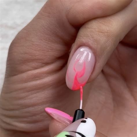 How To Make Flame Nail Art? - Nail Art Blog - Pink Gellac