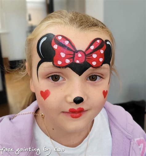 Pin by Aiste Dze on Little party in 2025 | Minnie mouse face painting ...
