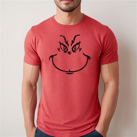 Grinch Smiling Shirt | Funny Grinch T-shirts | Christmas Grinch Shirt ...