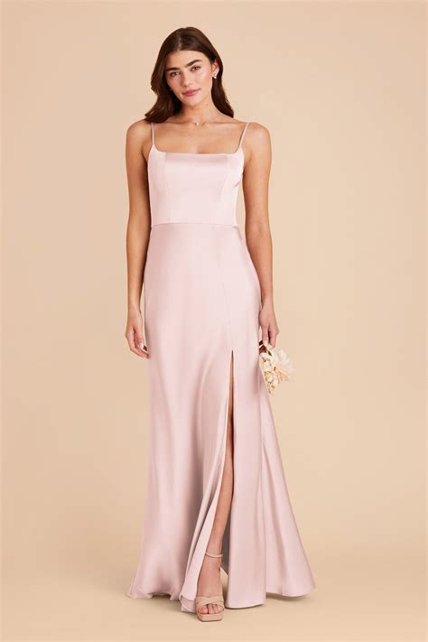Blush Bridesmaid Dresses Long With Sleeves