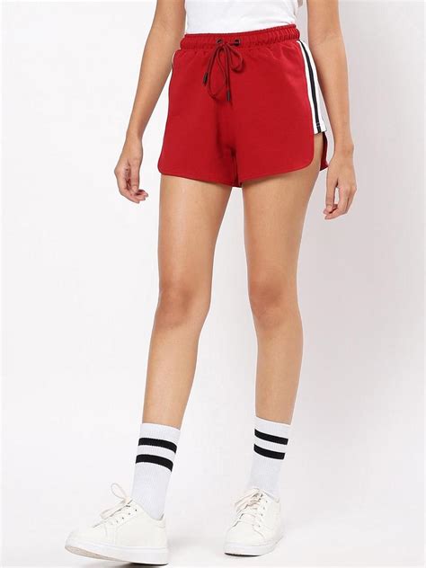 Buy Bewakoof Women Side Stripes Shorts - Shorts for Women 19828500 | Myntra