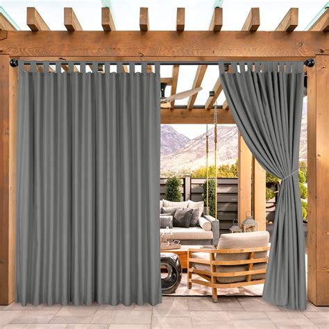 Amazon.com: BONZER Waterproof Outdoor Curtains for Patio Porch Pergola ...