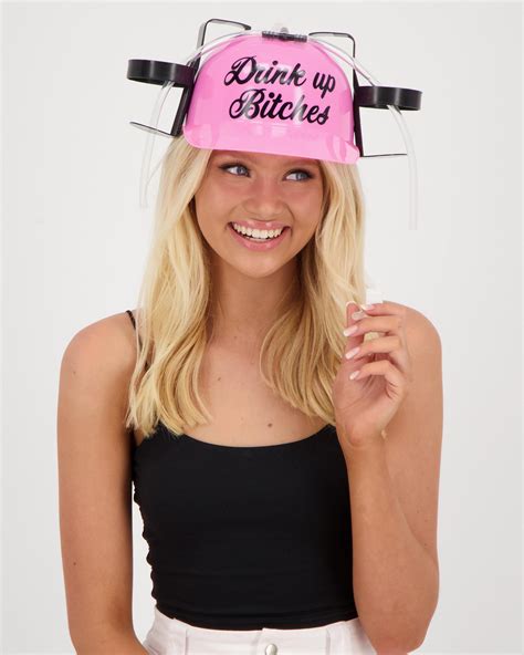 Shop Mooloola Drink Up Drinking Hat In Pink - Fast Shipping & Easy ...