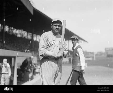 Vintage photo circa 1919 of baseball legend Babe Ruth (George Herman ...