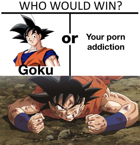 If Goku can’t beat my porn addiction, then no one can : r/Ningen