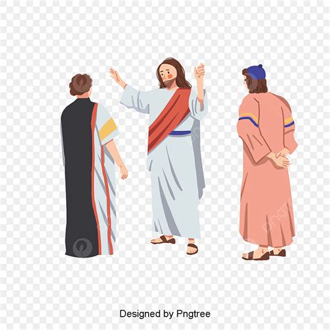 Missionary Hd Transparent, Hand Painted Illustrations Of Jesus And ...