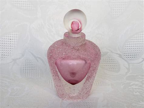 Fifth Avenue Crystal Pink Perfume Bottle - Aunt Gladys' Attic