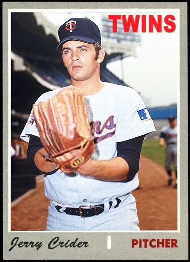 WHEN TOPPS HAD (BASE)BALLS!: NOT REALLY MISSING IN ACTION- JERRY CRIDER