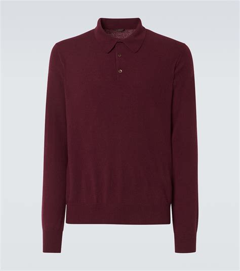 Cashmere polo shirt in red - Rubinacci | Mytheresa