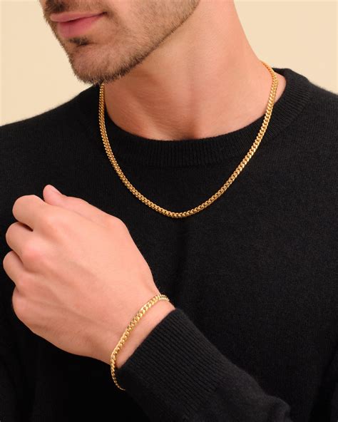 Cuban Link Chain - 5mm - Men's Gold Cuban Chain - JAXXON