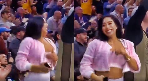 Female 76ers Fan Had An Unfortunate Wardrobe Malfunction
