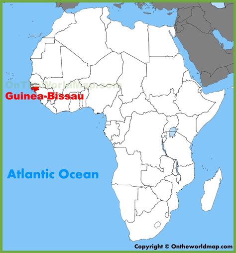 Guinea-Bissau location on the Africa map - Ontheworldmap.com