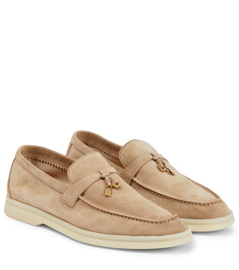 Loro Piana Summer Charms Walk Suede Loafers | Lyst UK