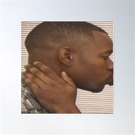 "Two Black Men Kissing Meme Left" Poster for Sale by Meme Soundboard ...
